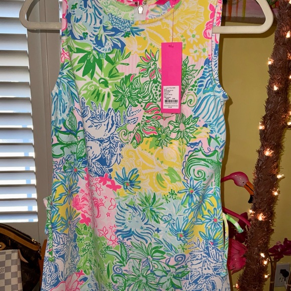 Lilly Pulitzer NEW W/TAGS Donna Top Multi Cheek to Cheek - Picture 3 of 16